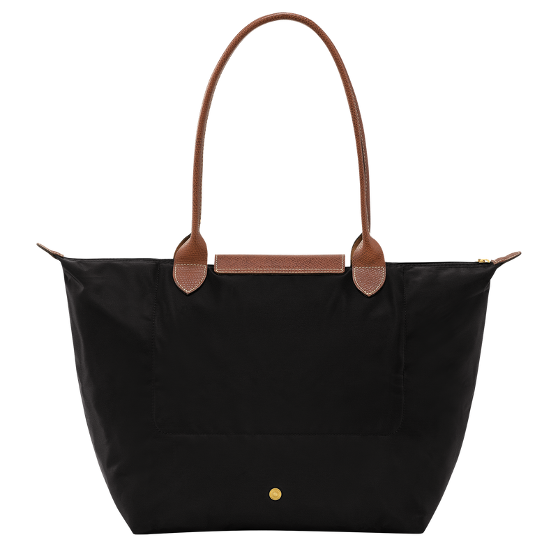 Le Pliage Original L Tote bag , Black - Recycled canvas  - View 4 of 6