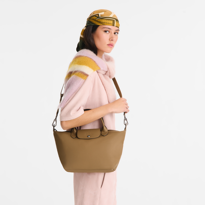 Le Pliage Xtra S Handbag , Tobacco - Leather