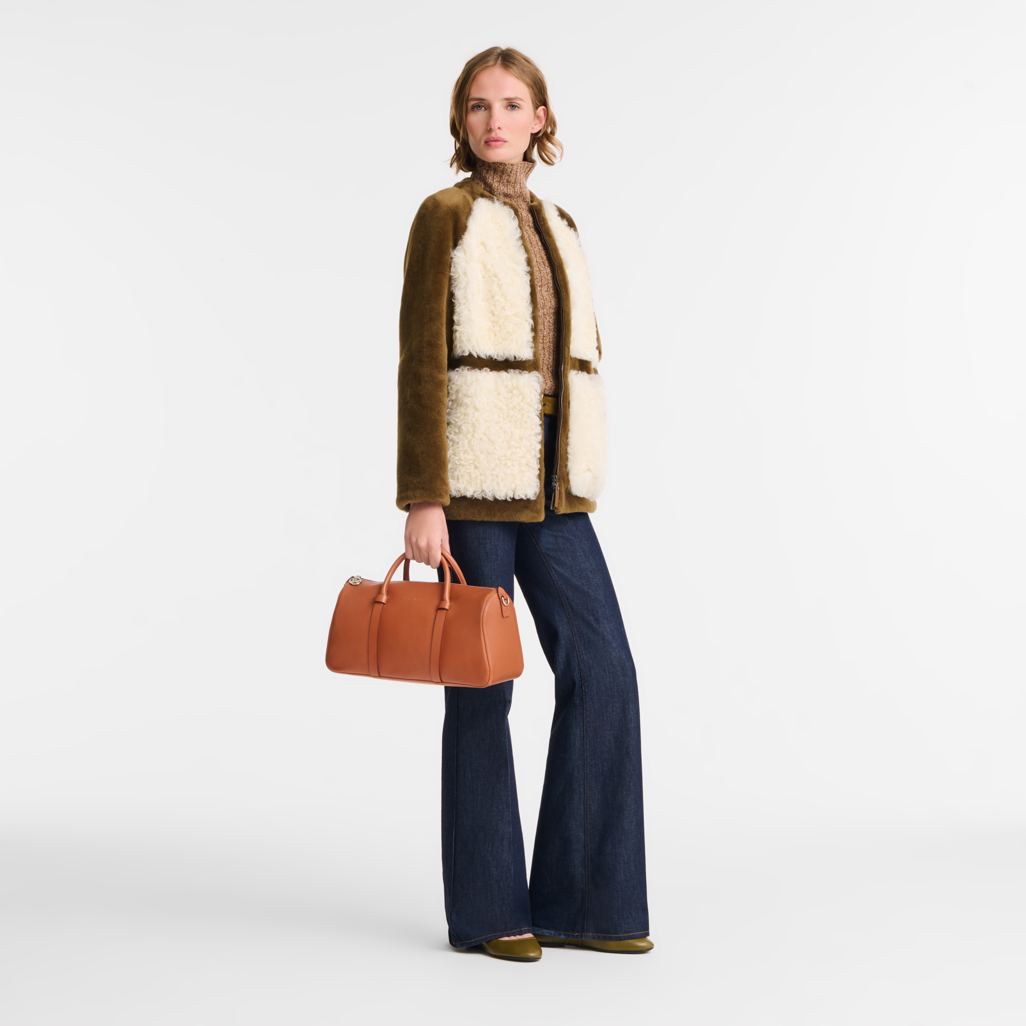 デイロング L トップハンドルバッグ コニャック - レザー | ロンシャン JP デイロング L トップハンドルバッグ コニャック - レザー | ロンシャン JP
