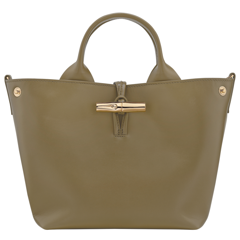 Sac à main S Le Roseau , Cuir - Olive  - Vue 5 de 7
