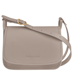 Le Foulonné S Crossbody bag , Turtledove - Leather