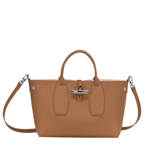 Roseau M Handbag , Natural - Leather - View 5 of  6