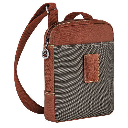 Boxford Crossbodytas XS , Bruin - Gerecycled canvas - Weergave 3 van  5