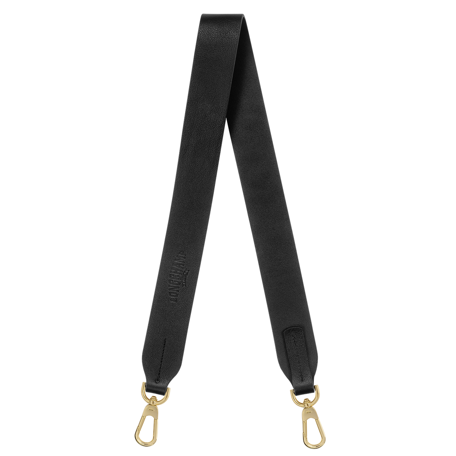 Spring Summer 2024 Collection Shoulder strap Black Leather