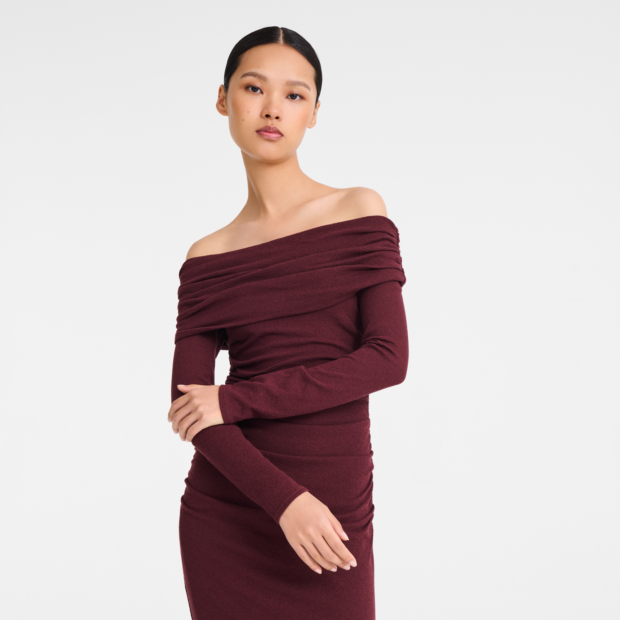 null Long dress, Burgundy