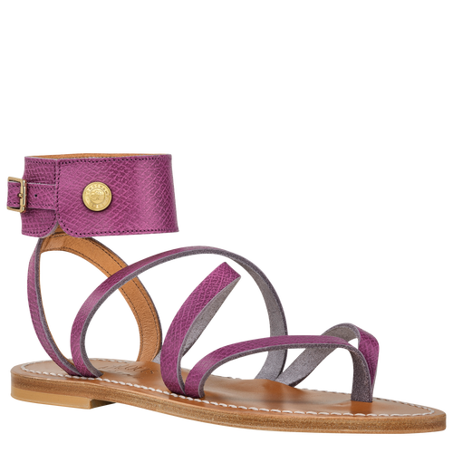 Sandalen Longchamp x K.Jacques , Leder - Veilchen - Ansicht 3 von 4