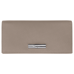 Le Roseau Long continental wallet , Clay - Leather