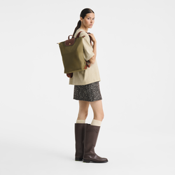Le Pliage Original M Backpack , Olive - Recycled canvas