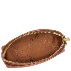 Le Foulonné Coin purse , Caramel - Leather