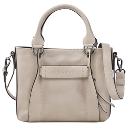 Longchamp 3D Tas met handgreep aan de bovenkant S , Klei - Leder