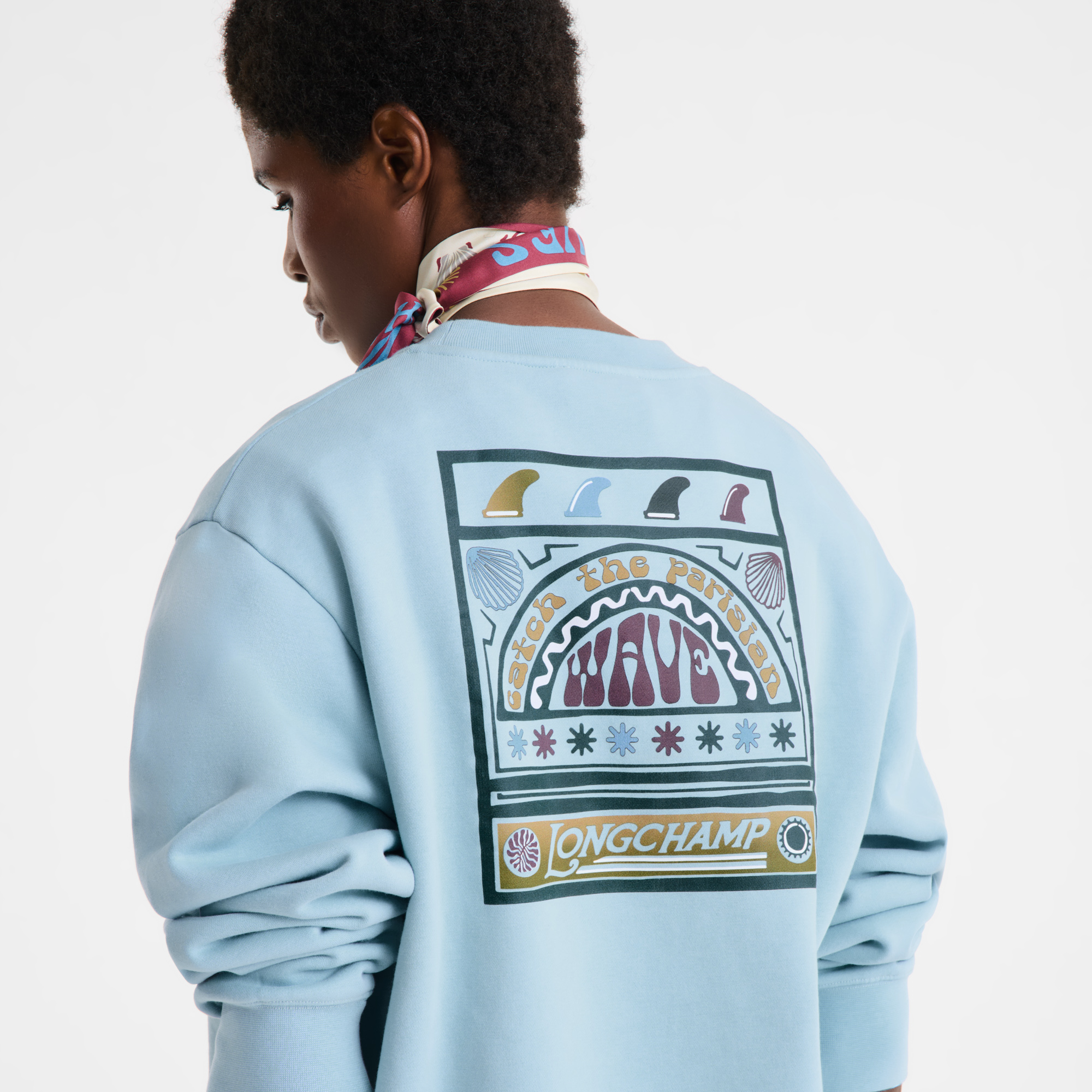 null Sweatshirt, Himmelblau