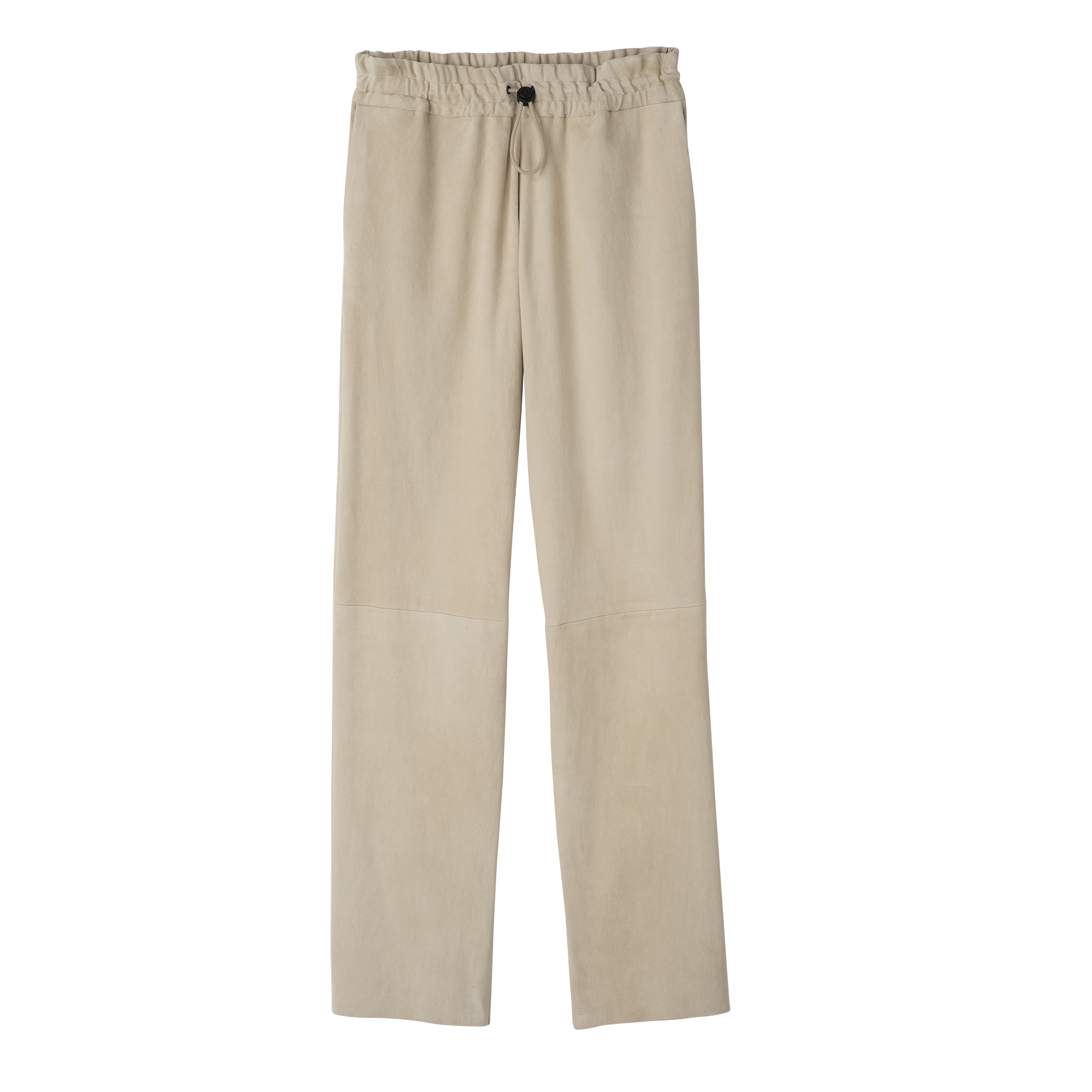 null Leather straight pants, Linen