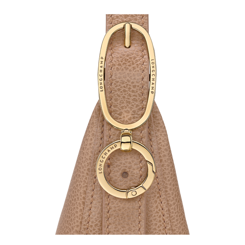 Sac bandoulière S Le Foulonné , Cuir - Biscuit  - Vue 5 de 5