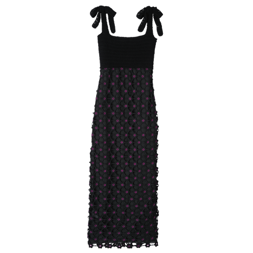 드레스 , 블랙 - 크로셰 마크라메 - 1 이미지 보기 1
