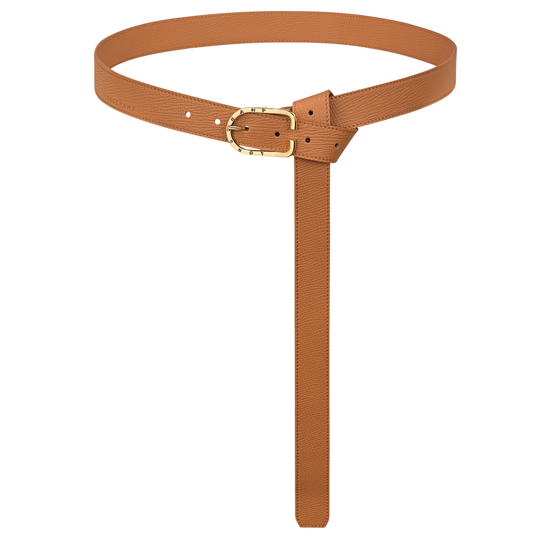 Archive Ladies' belt Caramel - Leather | Longchamp US