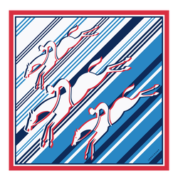 Le grand saut Longchamp Zijden sjaal 50 , Kobalt - Ander
