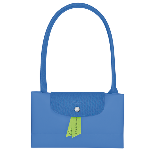 Le Pliage Green L Tote bag , Cornflower - Recycled canvas - View 5 of  6