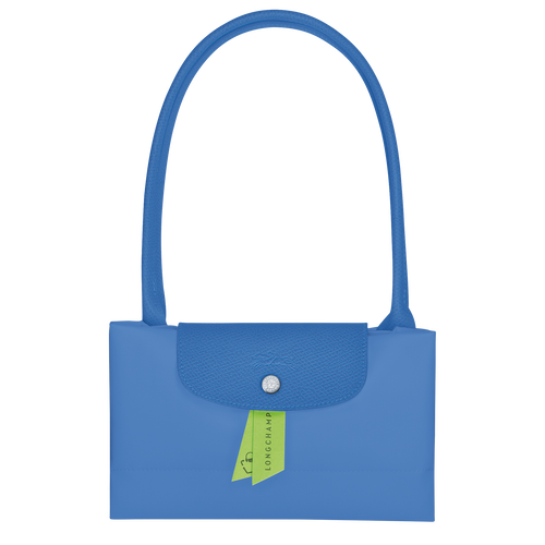 Le Pliage Green L Tote bag , Cornflower - Recycled canvas - View 5 of 6