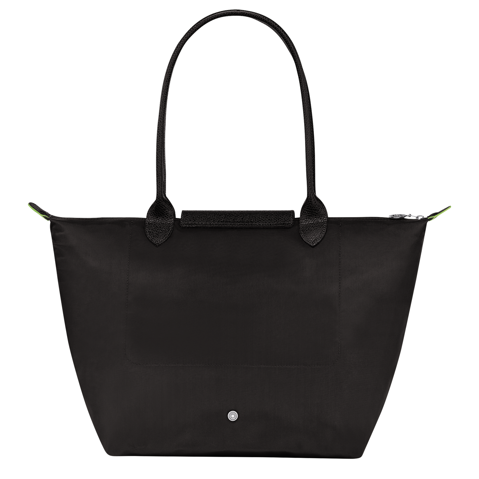 Le Pliage Green L Tote bag Black Recycled canvas Longchamp CA
