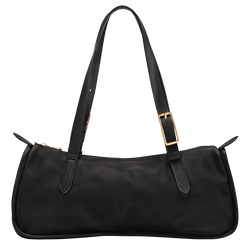 Looong L Shoulder bag , Black - Leather
