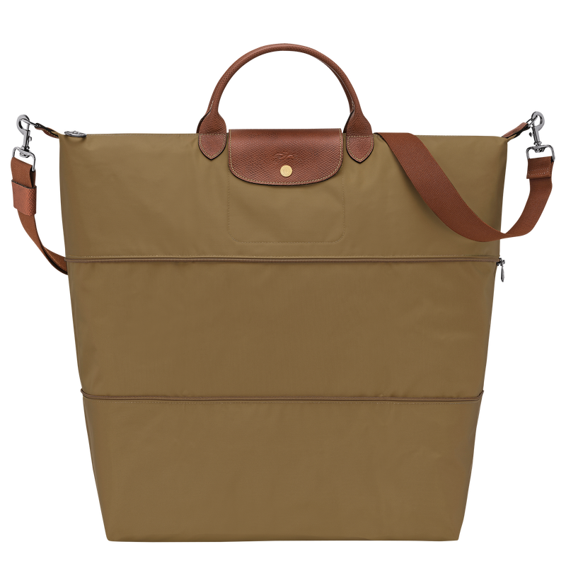 Le Pliage Original Travel bag expandable , Olive - Recycled canvas  - View 1 of 7