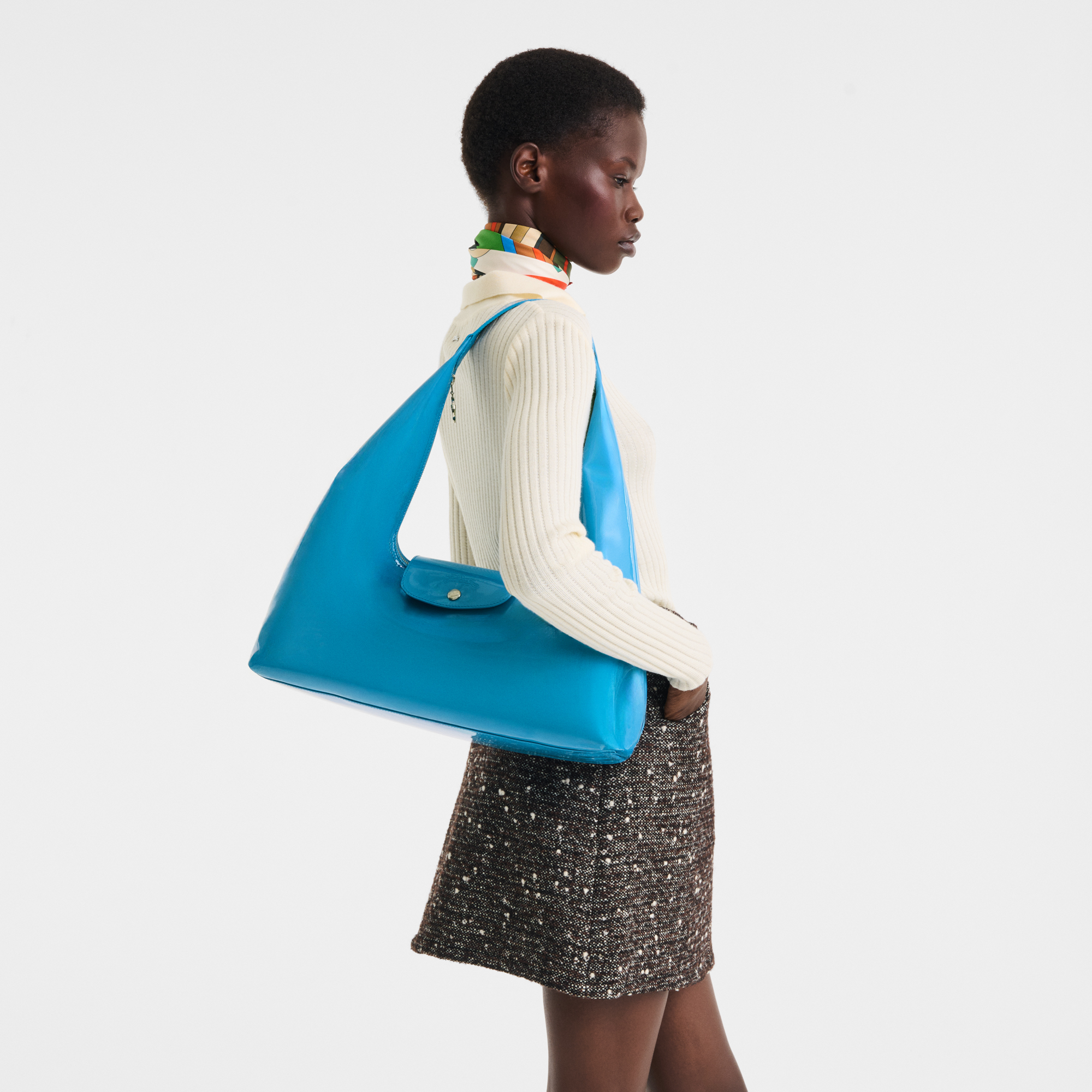 Le Pliage Xtra Sac port&eacute; &eacute;paule L, Bleu Vif