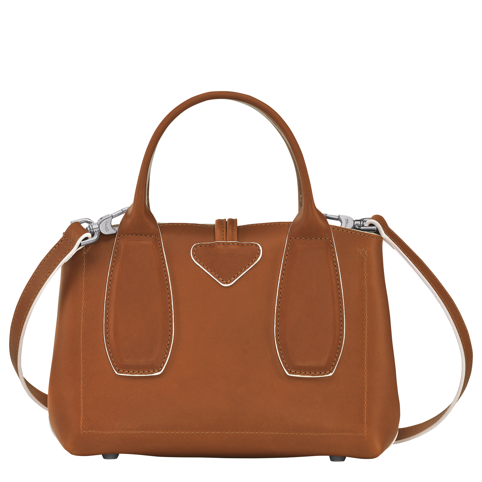 Roseau S Handbag Cognac - Leather (10095HQS504)