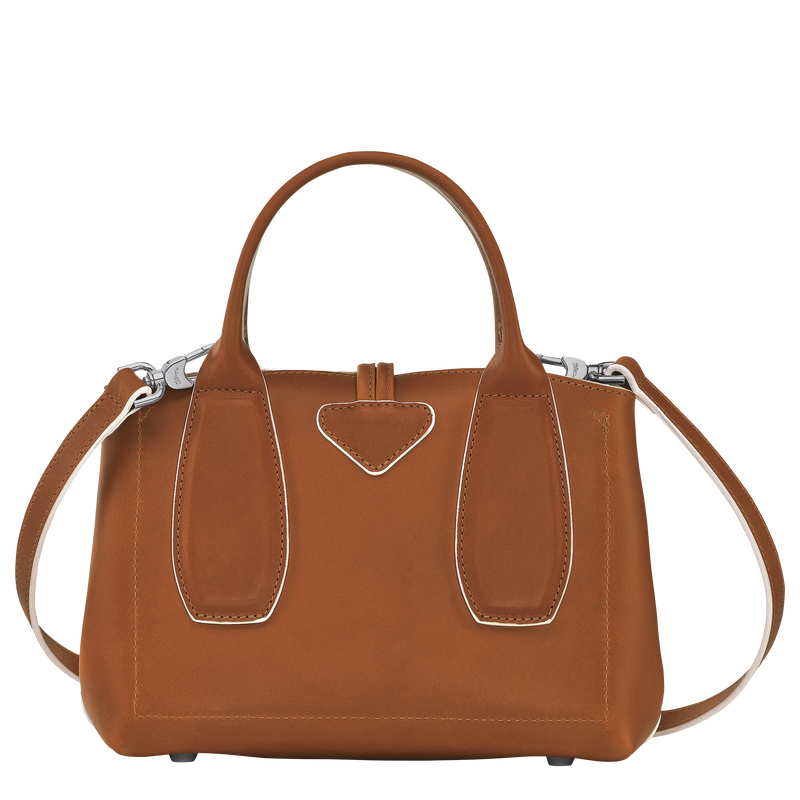 Roseau S Handbag , Cognac - Leather  - View 4 of  7