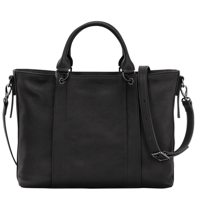 Longchamp 3D Tas met handgreep aan de bovenkant M, Zwart