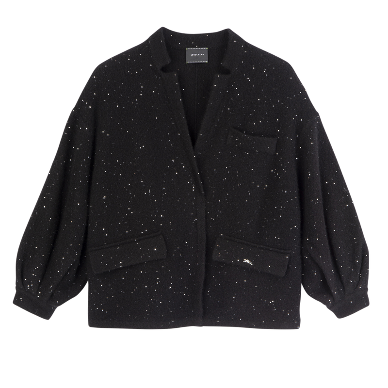 Chaqueta de kimono , Punto - Negro  - Vista 1 de 5