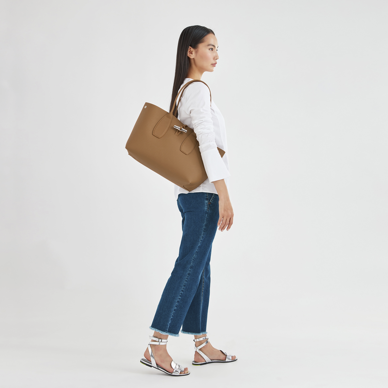 Shopper L Roseau , Leder - Naturel  - Ansicht 2 von 6