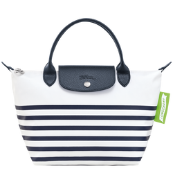 Handtasche S Le Pliage Collection , Canvas - Marine/Weiss