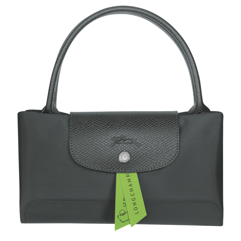 Longchamp Medium Le Pliage Green Recycled Canvas Shoulder Tote Bag