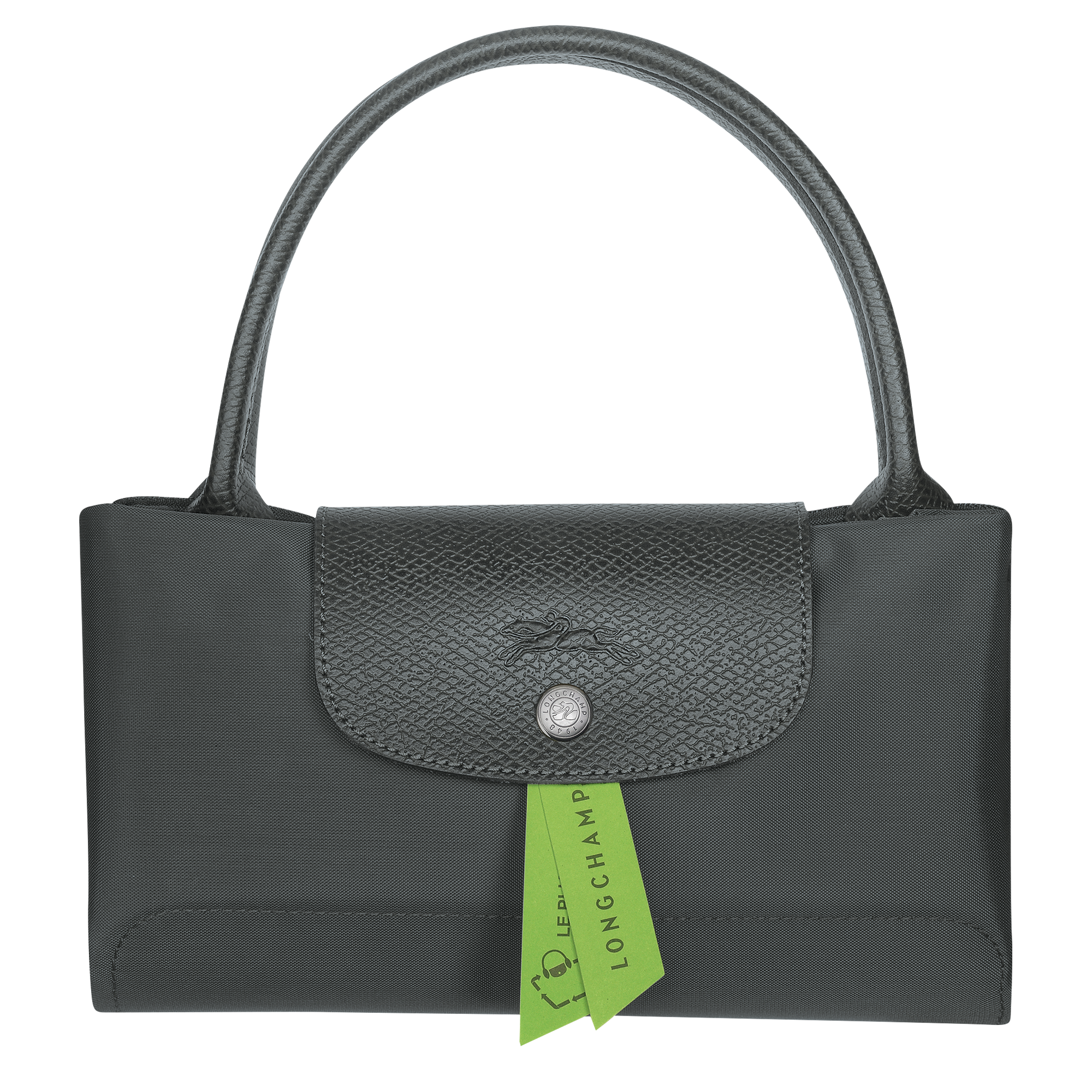 Le Pliage Green Handbag M, Graphite