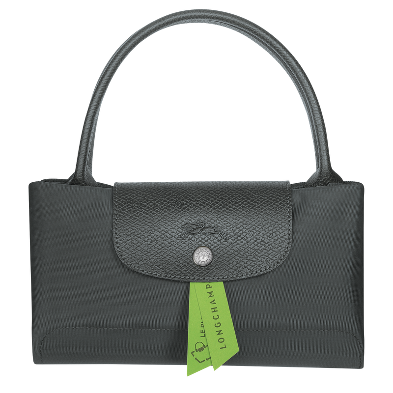 Handtasche M Le Pliage Green , Recyceltes Canvas - Graphitgrau  - Ansicht 5 von 5