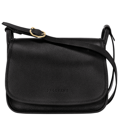Sac bandouliere M Le Foulonne Cuir Noir Longchamp FR