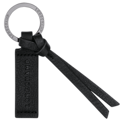 Porte-clés Longchamp 3D , Cuir - Noir