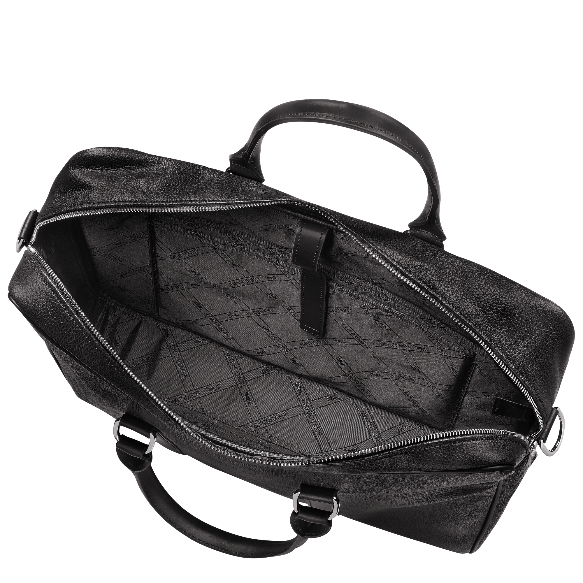 Le Foulonné Briefcase M, Black