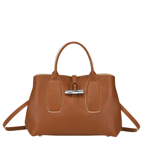 Top handle bag M Roseau Cognac (10058HQS504) | Longchamp US