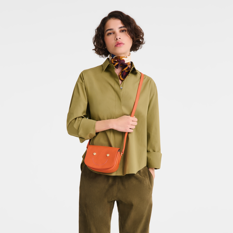 Epure XS Crossbody bag , Orange - Leather  - View 3 of  3