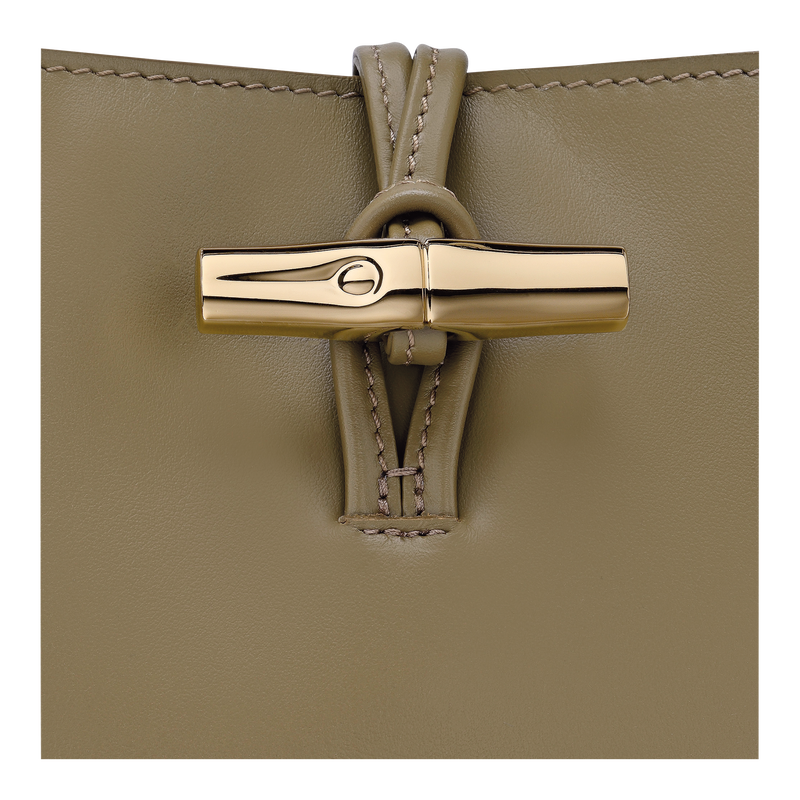 Le Roseau XS Bucket bag , Olive - Leather  - View 6 of  6