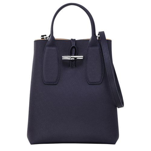 Le Roseau M Crossbody bag , Bilberry - Leather - View 5 of  5