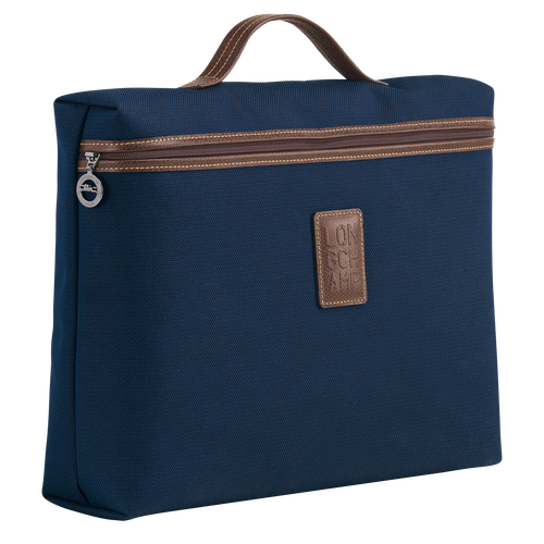 Boxford S Briefcase , Blue - Recycled canvas - View 3 of  4
