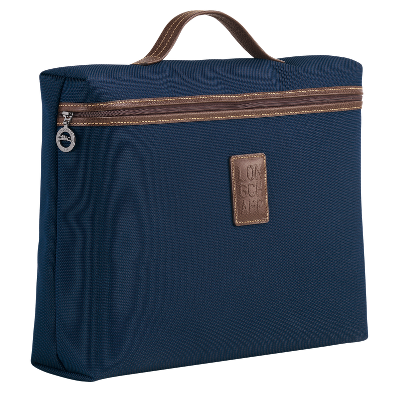 Boxford S Briefcase , Blue - Recycled canvas  - View 3 of  4