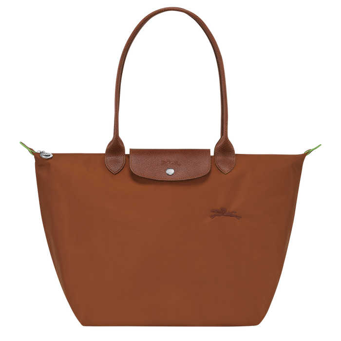LE PLIAGE GREEN 
Made with recycled fabric
Tote bag L - Brown
Canvas, Recycled canvas
