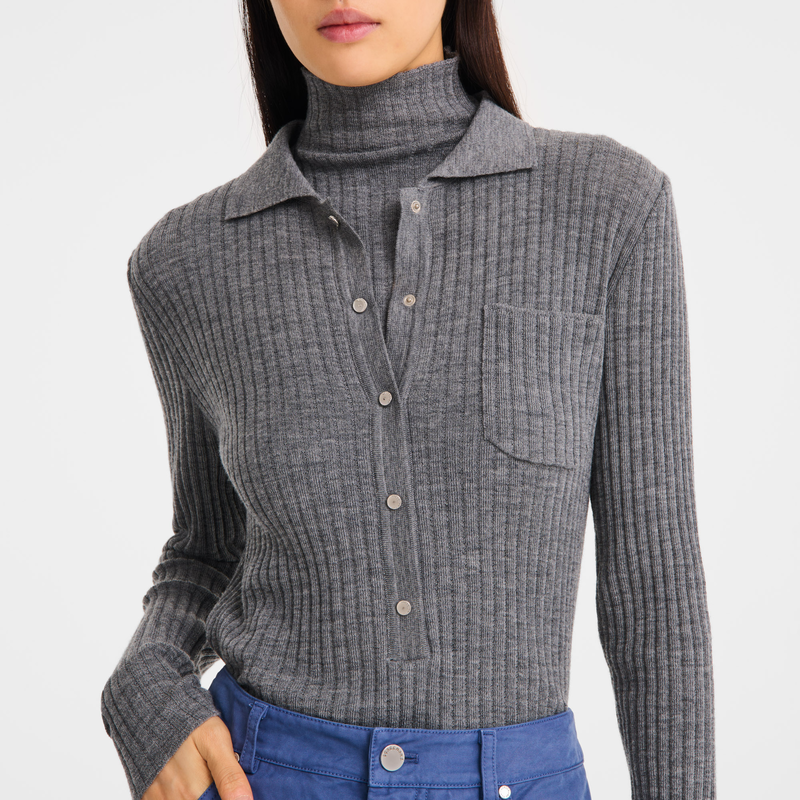 Top , Grey - Knit  - View 2 of  4
