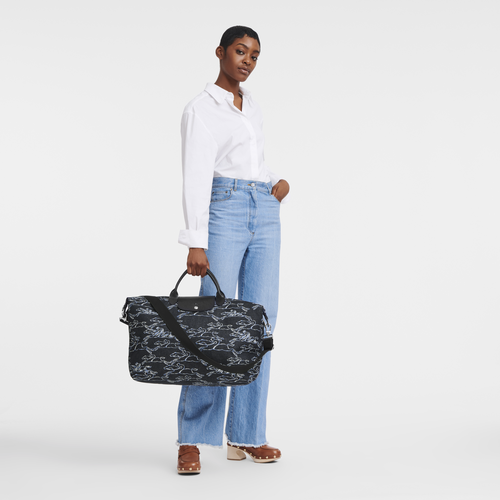 Le Pliage Collection Travel bag , Navy - Canvas - View 2 of  6