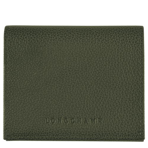 Le Foulonné Coin purse , Khaki - Leather - View 1 of  2