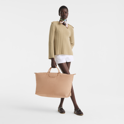 Le Pliage One XL Travel bag , Beige - Recycled canvas