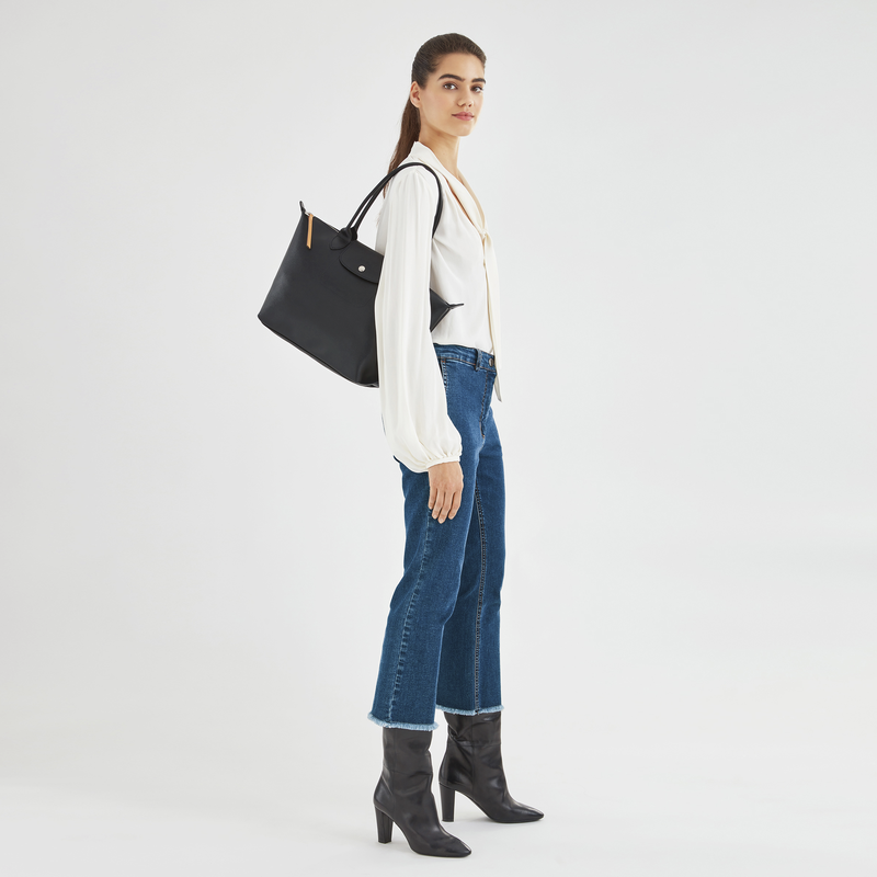 Le Pliage City L Tote bag Black - Canvas (10182HYQ001)